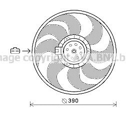 AVA QUALITY COOLING ol7564 -  Вентилятор, охлаждение двигателя